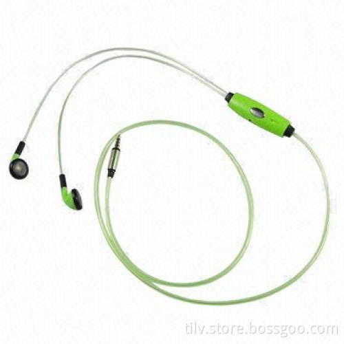EL Flowing Stereo Earphone with LED Light/Wire Earbuds for iPhone 5